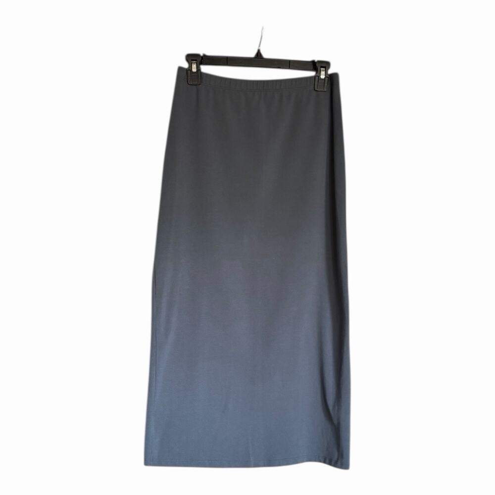 Reformation Gray Pull On Elastic Waist Midi Skirt Size Medium NWOT Sustainable